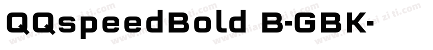 QQspeedBold B-GBK字体转换